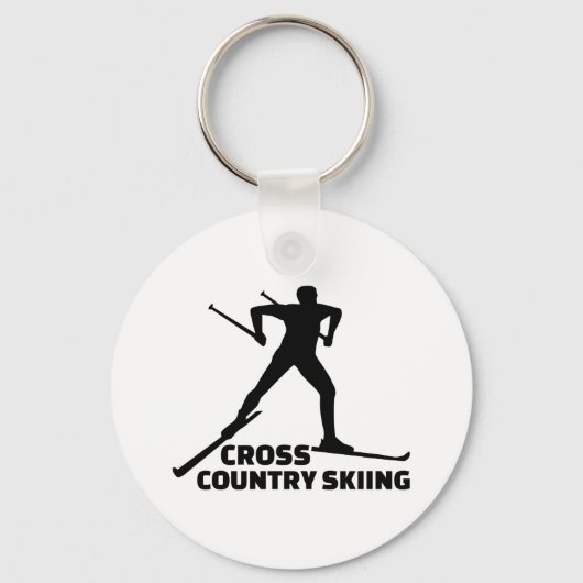 クロスカントリースキー キーホルダー (正面)