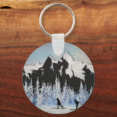 クロスカントリースキー キーホルダー (正面)