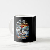 クロスカントリースキー コーヒーマグカップ (正面左)