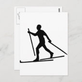 クロスカントリースキー ポストカード (正面/裏面)