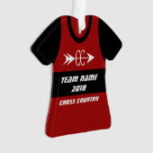クロスカントリーチーム走のシャツ オーナメント (正面)