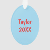 クロスカントリーホリデーランナー©オーナメント オーナメント (裏面)