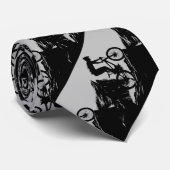 クロスカントリーマウンテンサイクリングバイクもしくは自転車に乗る人サイクル ネクタイ (ロール)