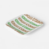 クロスカントリーランナーをテーマにした紙プレート ペーパープレート (傾斜あり)