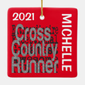クロスカントリーランナーエクストラノーネアカスタム セラミックオーナメント (裏面)