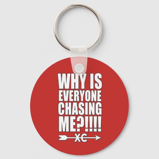 クロスカントリーランナーキーチェーンギフト キーホルダー (正面)