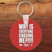 クロスカントリーランナーキーチェーンギフト キーホルダー (正面)