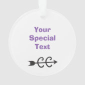 クロスカントリーランナーパープルシューカスタム©両面 オーナメント (裏面)