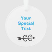 クロスカントリーランナーライトブルーシューズ©両面 オーナメント (裏面)