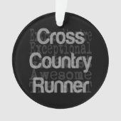 クロスカントリーランナー超並外 オーナメント (正面)