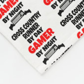 クロスカントリーランナ遊ーがビデオゲームを愛 フリースブランケット (角)