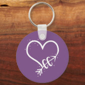 クロスカントリーランニングのキーチェーンギフトが大好き キーホルダー (正面)