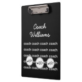 クロスカントリーランニングのコーチクリップボパーソナライズされたード クリップボード (左)