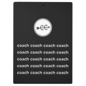 クロスカントリーランニングのコーチクリップボパーソナライズされたード クリップボード (裏面)