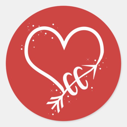 クロスカントリーランニングのステッカーギフトが大好き ラウンドシール (正面)