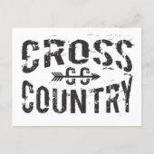 クロスカントリーランニングのポストカード ポストカード (正面)