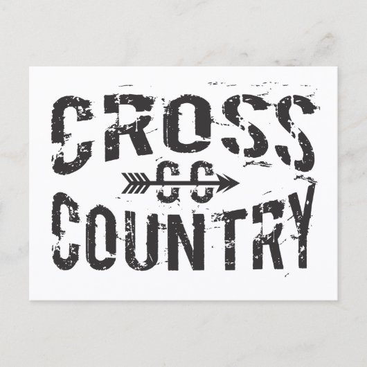 クロスカントリーランニングのポストカード ポストカード (正面)