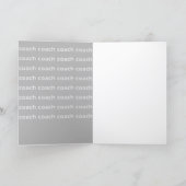 クロスカントリーランニングズのコーチカー感謝していド サンキューカード (内部)