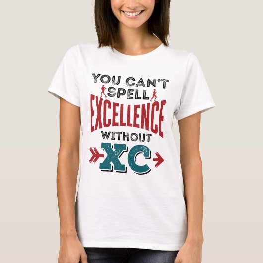 クロスカントリーランニングズ・エクセおもしろいンスXC Tシャツ (正面)