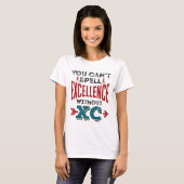 クロスカントリーランニングズ・エクセおもしろいンスXC Tシャツ (正面フル)