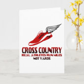クロスカントリーランニング カード (黄色い花)