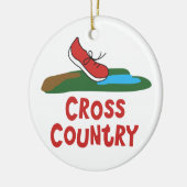クロスカントリーランニング セラミックオーナメント (左)