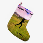 クロスカントリーランニング ラージクリスマスストッキング (正面 (吊り時))