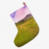 クロスカントリーランニング ラージクリスマスストッキング (裏面 (吊り時))