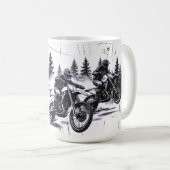 クロスカントリーレーサー – モトクロスレーシング コーヒーマグカップ (正面右)