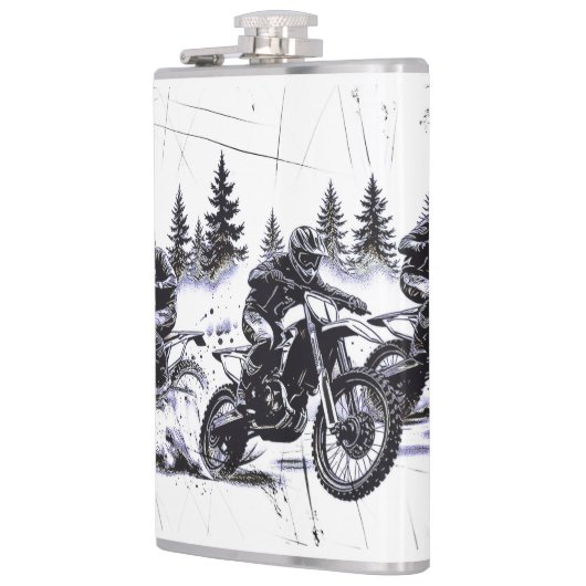クロスカントリーレーサー – モトクロスレーシング フラスク (左)