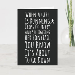 クロスカントリー走の装飾 ランナー スポーツチーム カード