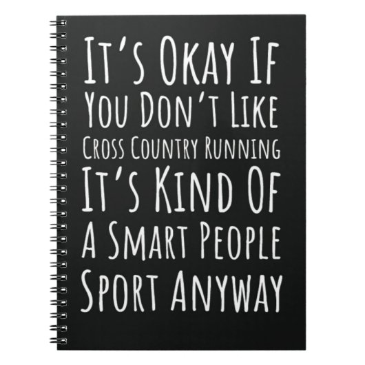 クロスカントリー走ズのギフトトラックとフィールドランナー ノートブック (正面)