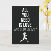 クロスカントリー走行カード ランナー フィットネス トラック カード (黄色い花)