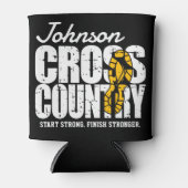 クロスカントリー追加テキストランナー ランニングチーム プレーヤー 缶クーラー (正面)