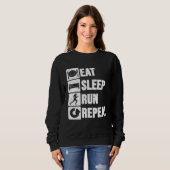 クロスカントリー食べススリープレプ走トの女性G スウェットシャツ (正面フル)