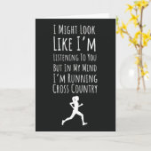 クロスカントリー オーナメント スポーツ ランニング アスリート XC カード (黄色い花)