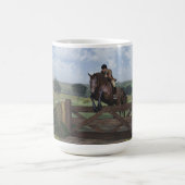 クロスカントリー – ジャンプ馬マグカップ コーヒーマグカップ (中央)