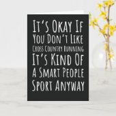 クロスカントリー　ランニング　ジョーク　トラック　ランナー　XC カード (黄色い花)