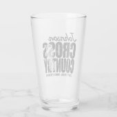 クロスカントリーADD文字ランニングランナーのチームプレーヤー タンブラーグラス (裏面)