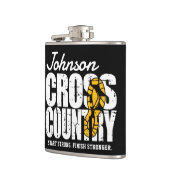 クロスカントリーADD文字ランニングランナーのチームプレーヤー フラスク (左)