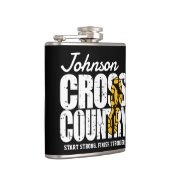 クロスカントリーADD文字ランニングランナーのチームプレーヤー フラスク (右)