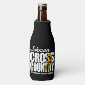 クロスカントリーADD文字ランニングランナーのチームプレーヤー ボトルクーラー (ボトル正面)