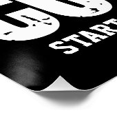 クロスカントリーADD文字ランニングランナーのチームプレーヤー ポスター (コーナー)