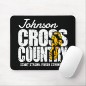 クロスカントリーADD文字ランニングランナーのチームプレーヤー マウスパッド (マウス)