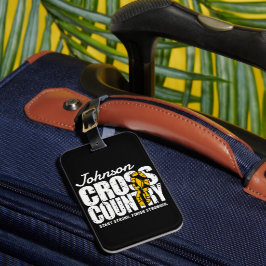 クロスカントリーADD文字ランニングランナーのチームプレーヤー ラゲッジタグ