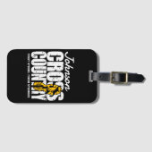 クロスカントリーADD文字ランニングランナーのチームプレーヤー ラゲッジタグ (正面横)