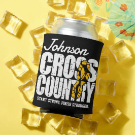 クロスカントリーADD文字ランニングランナーのチームプレーヤー 缶クーラー