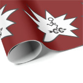 クロスカントリーCCシンボルランニングのテーマのギフトラップ ラッピングペーパー (ロールコーナー)