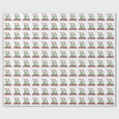 クロスカントリーXCコーチ – クリスマスホリデー ラッピングペーパー (フラット)