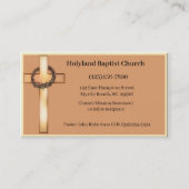 クロスクラウン教会の名刺 名刺 (正面)